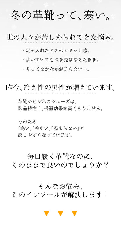 防寒ボアインソール - COLUMBUS 吸湿発熱繊維 中敷き【フリーサイズ】