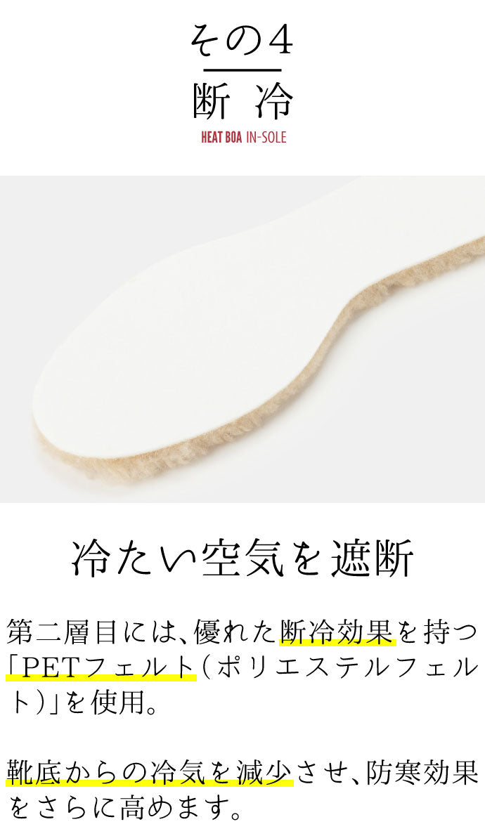 防寒ボアインソール - COLUMBUS 吸湿発熱繊維 中敷き【フリーサイズ】
