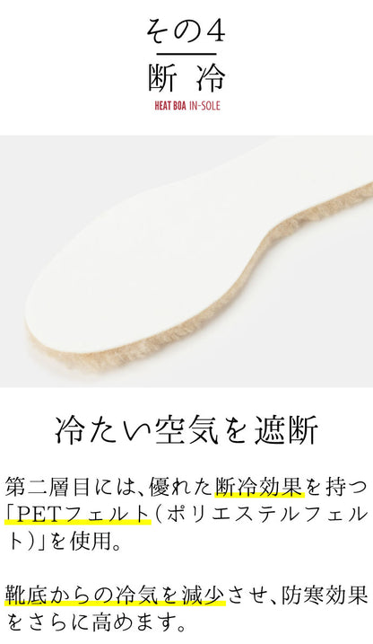 防寒ボアインソール - COLUMBUS 吸湿発熱繊維 中敷き【フリーサイズ】