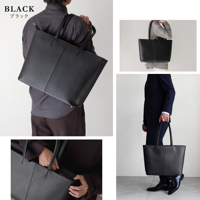 サフィアーノレザー 本革トートバッグ - TOTE BAG 012