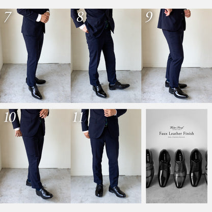 防水 PU LEATHER SHOES - SET