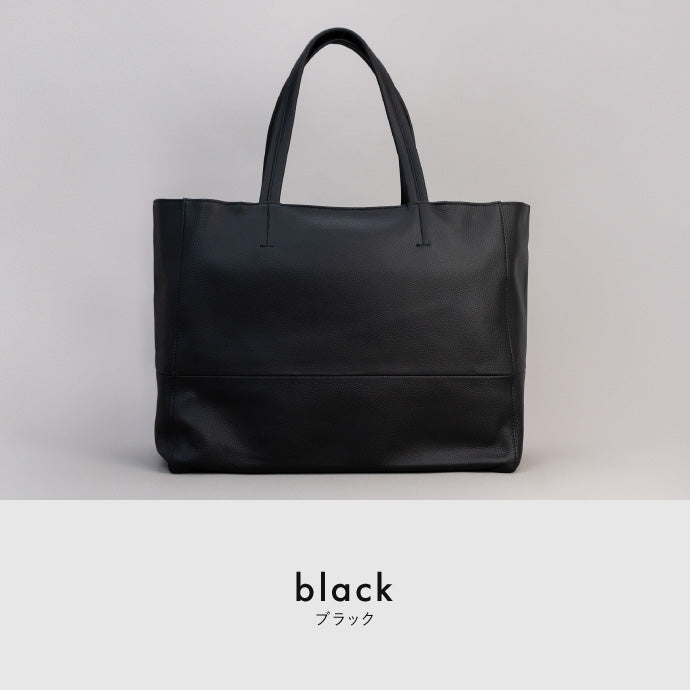 大容量 やわらかソフトレザーの本革トートバッグ - TOTE BAG 003