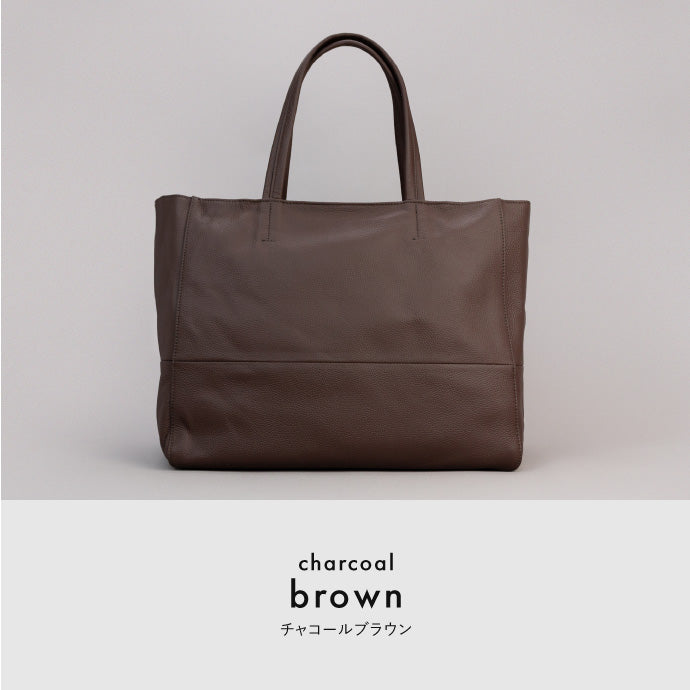 大容量 やわらかソフトレザーの本革トートバッグ - TOTE BAG 003