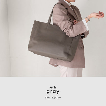大容量 やわらかソフトレザーの本革トートバッグ - TOTE BAG 003